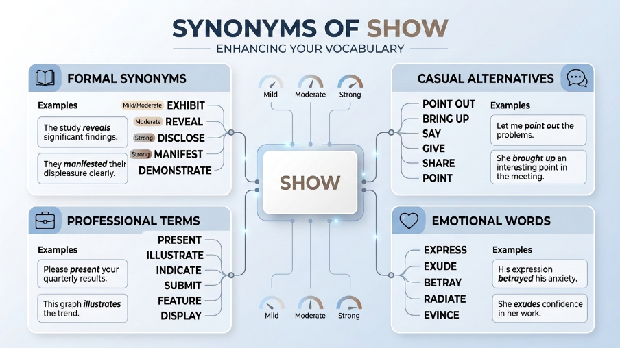 Synonyms of Show