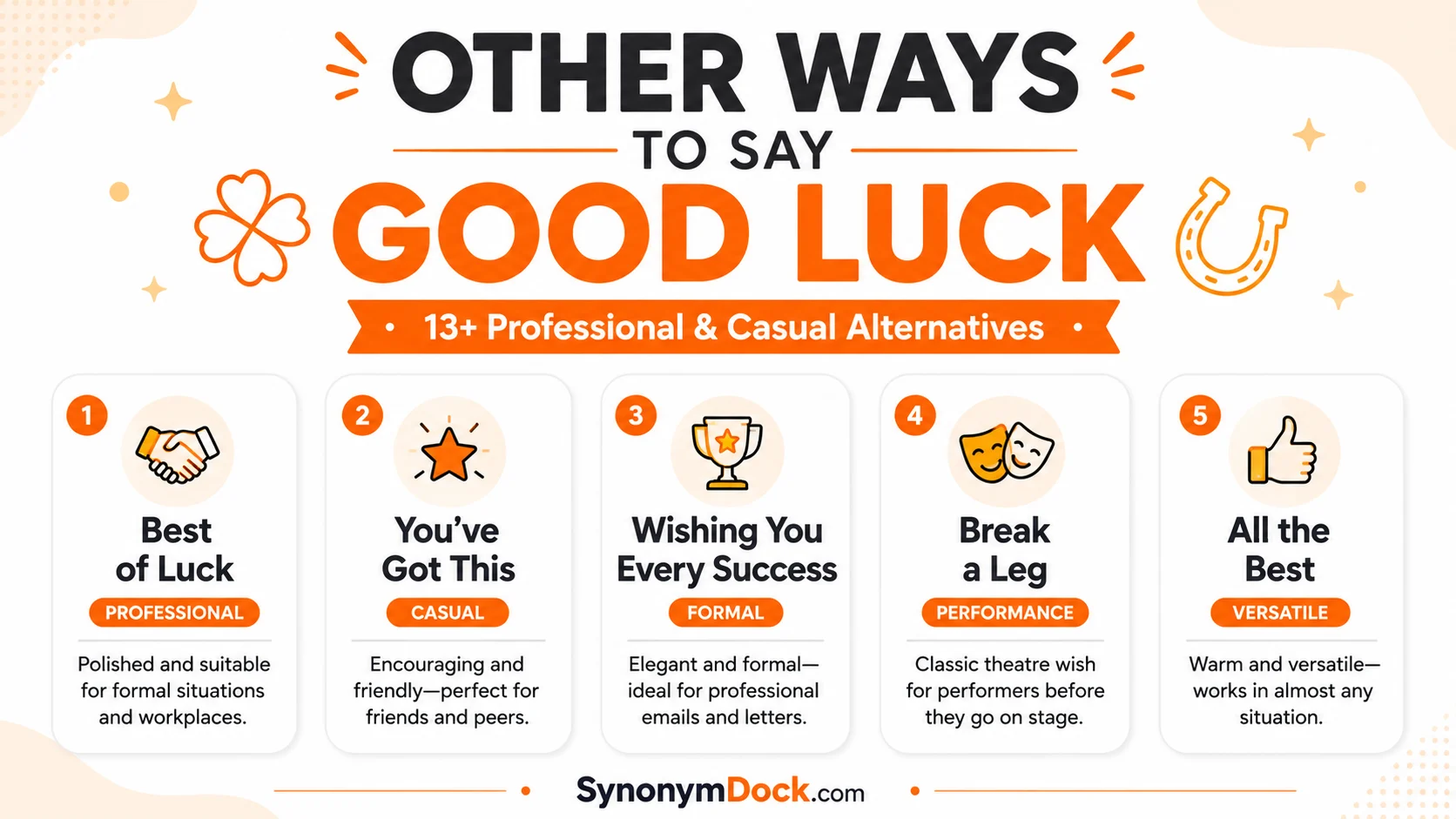 other ways to say good luck