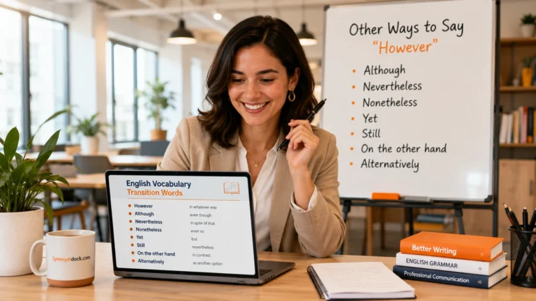 other ways to say however