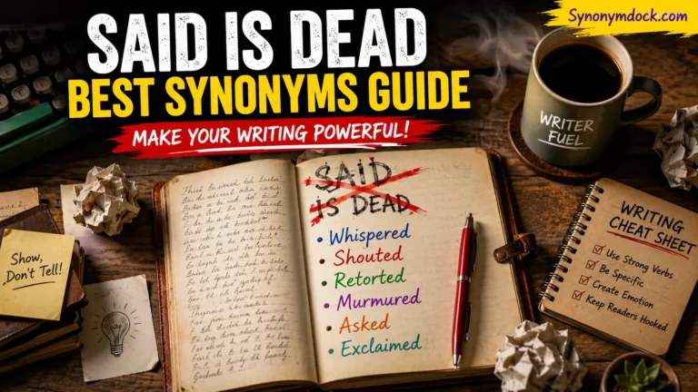other ways to say said