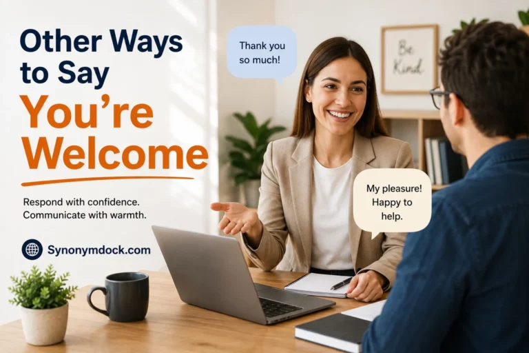 other ways to say you re welcome