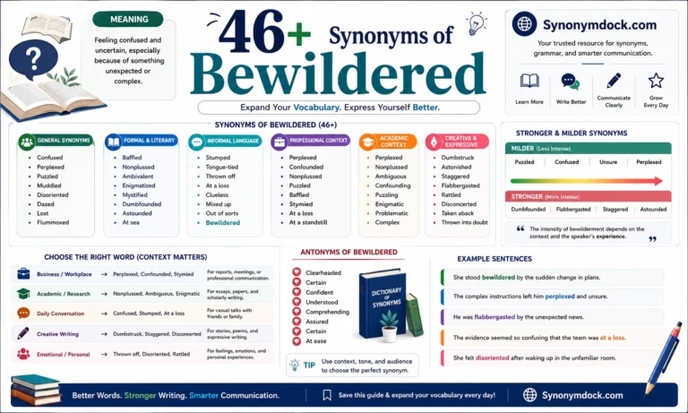 synonym of bewildered