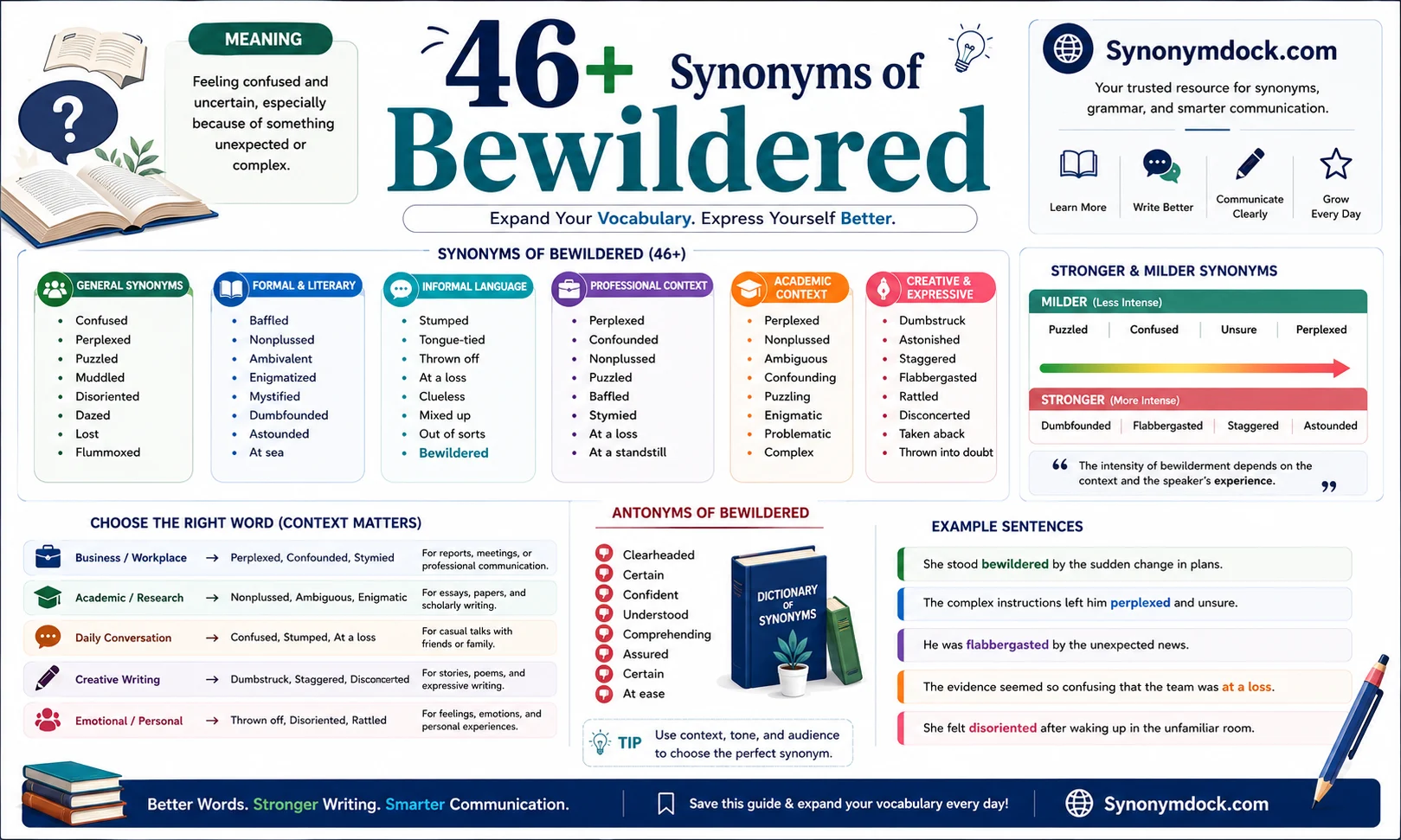synonym of bewildered