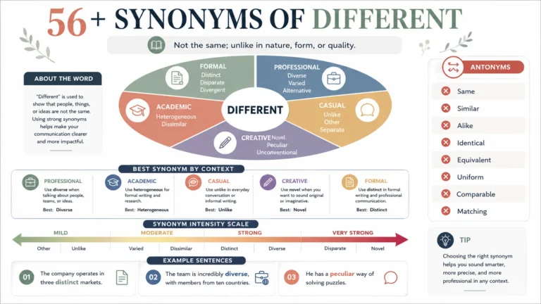 synonym of different