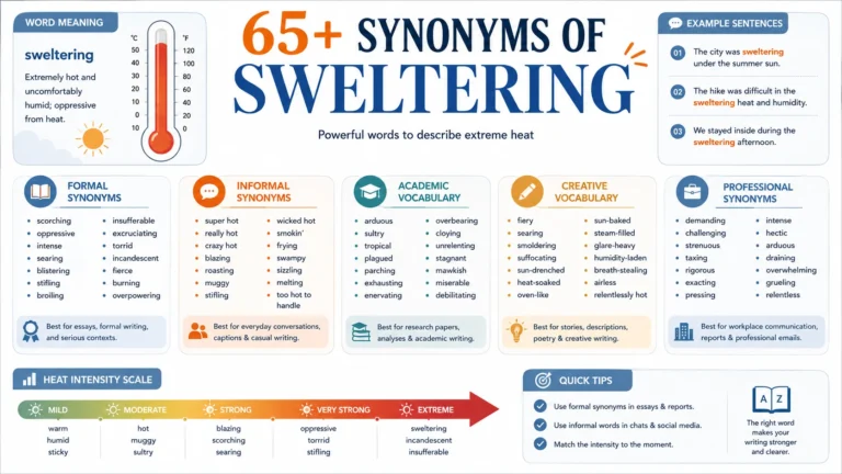 synonym of sweltering