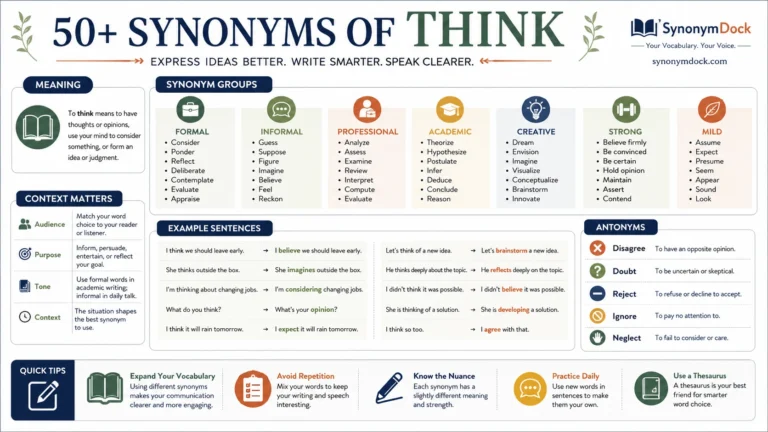 synonym of think