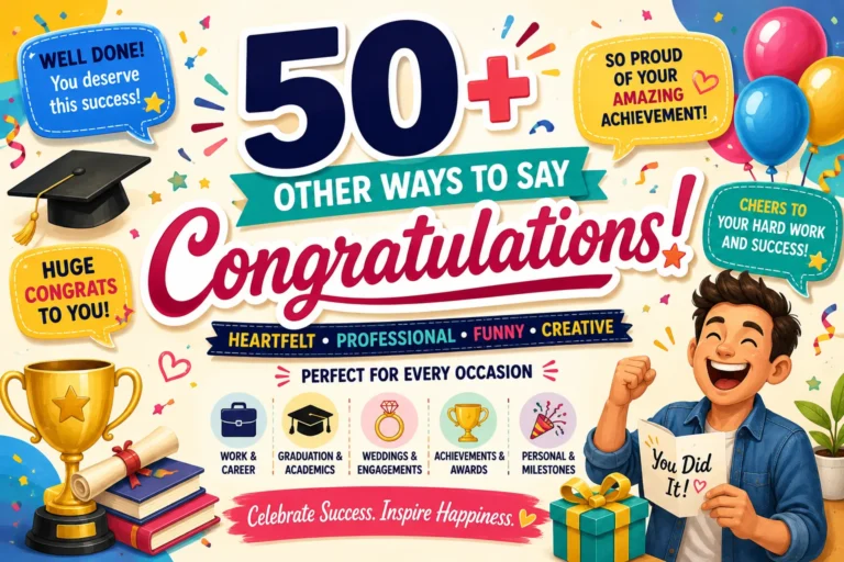 best other ways to say congratulations