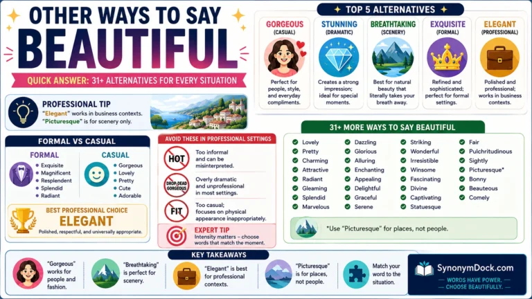 other ways to say beautiful
