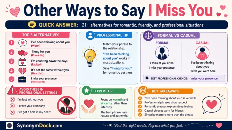 other ways to say i miss you