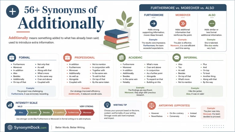synonym of additionally