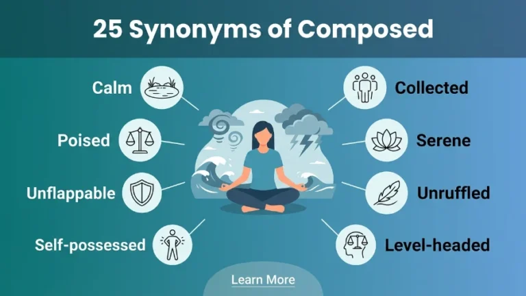 synonym of composed