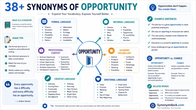 synonym of opportunity