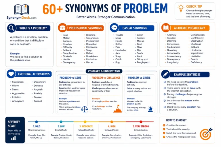 synonym of problem