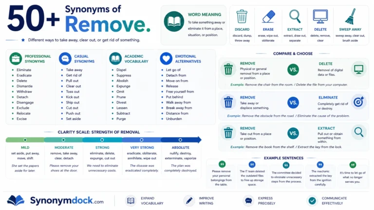 synonym of remove