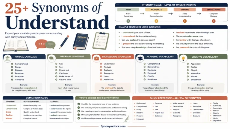 synonym of understand