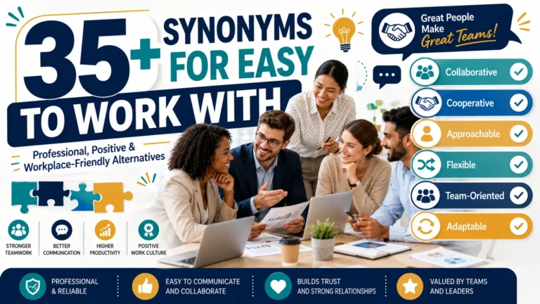 synonyms for easy to work with