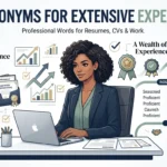 synonyms for extensive experience