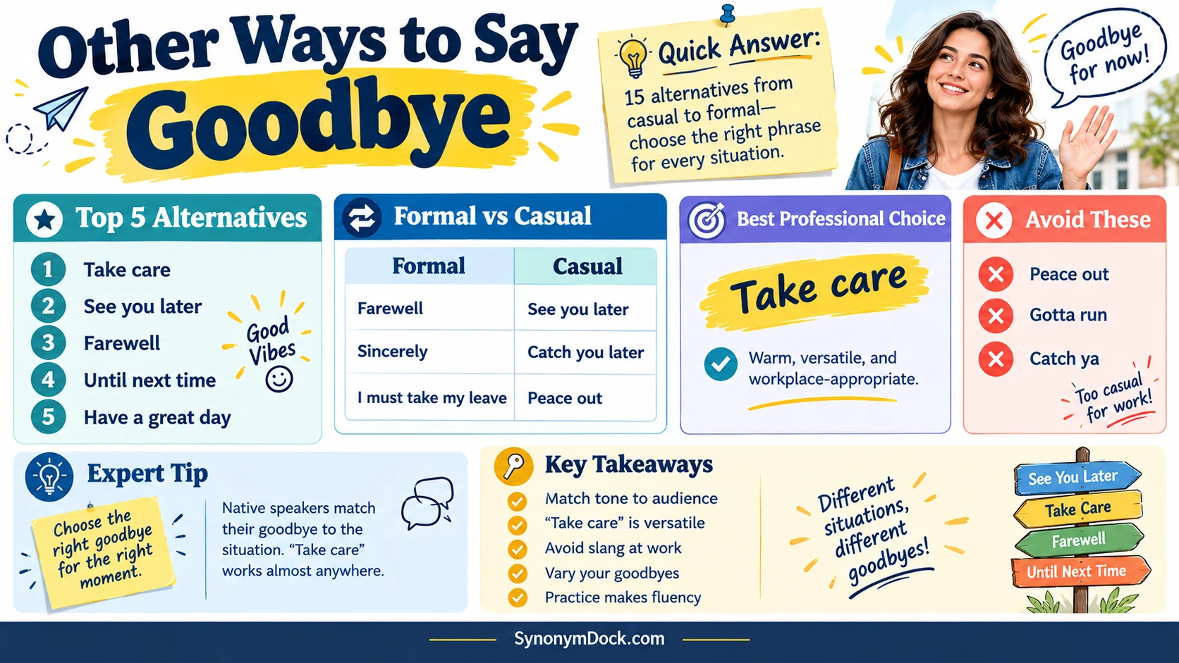 other ways to say goodbye