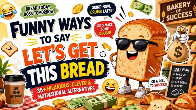 funny ways to say let’s get this bread