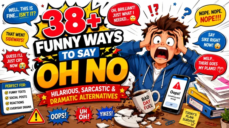 funny ways to say oh no