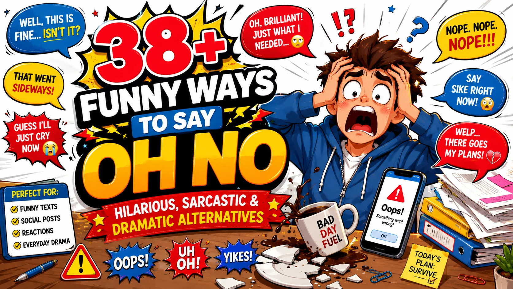 funny ways to say oh no