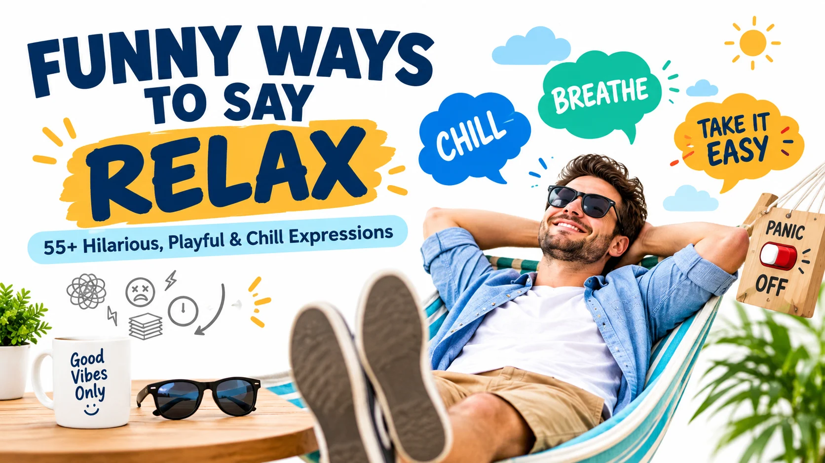 funny ways to say relax