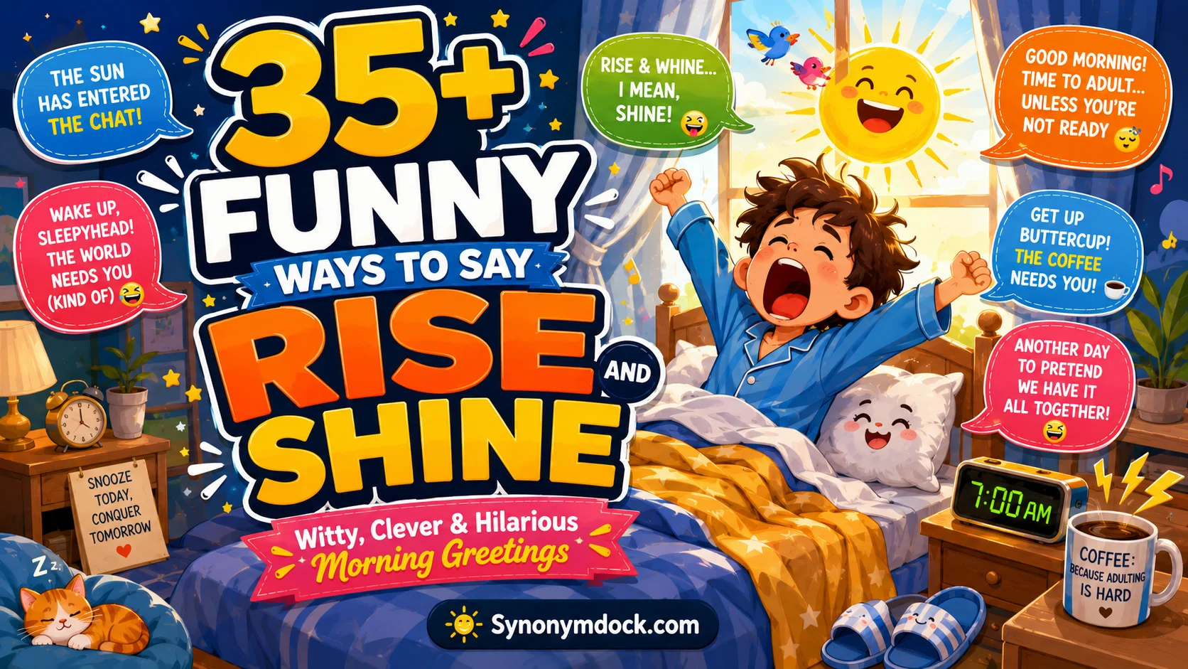 funny ways to say rise and shine