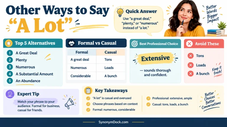 other ways to say a lot