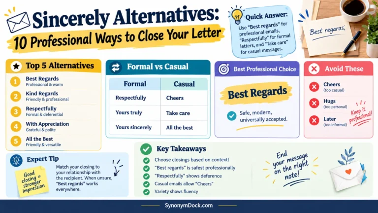 other ways to say sincerely