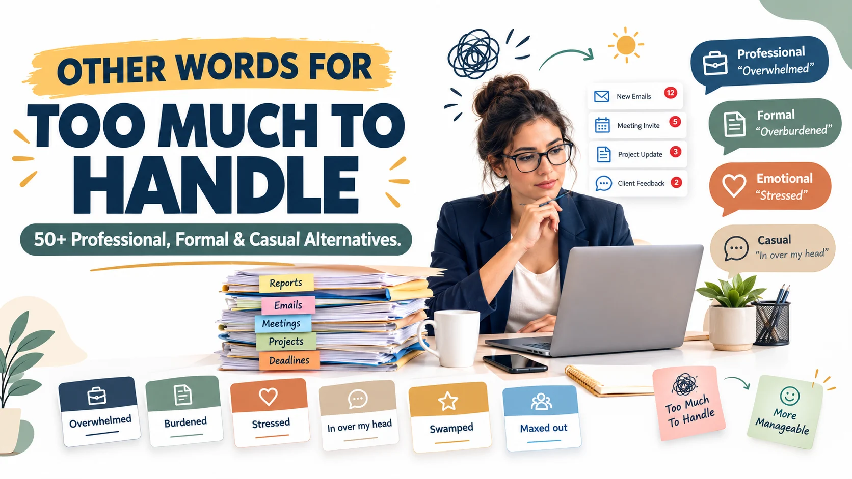 other words for too much to handle