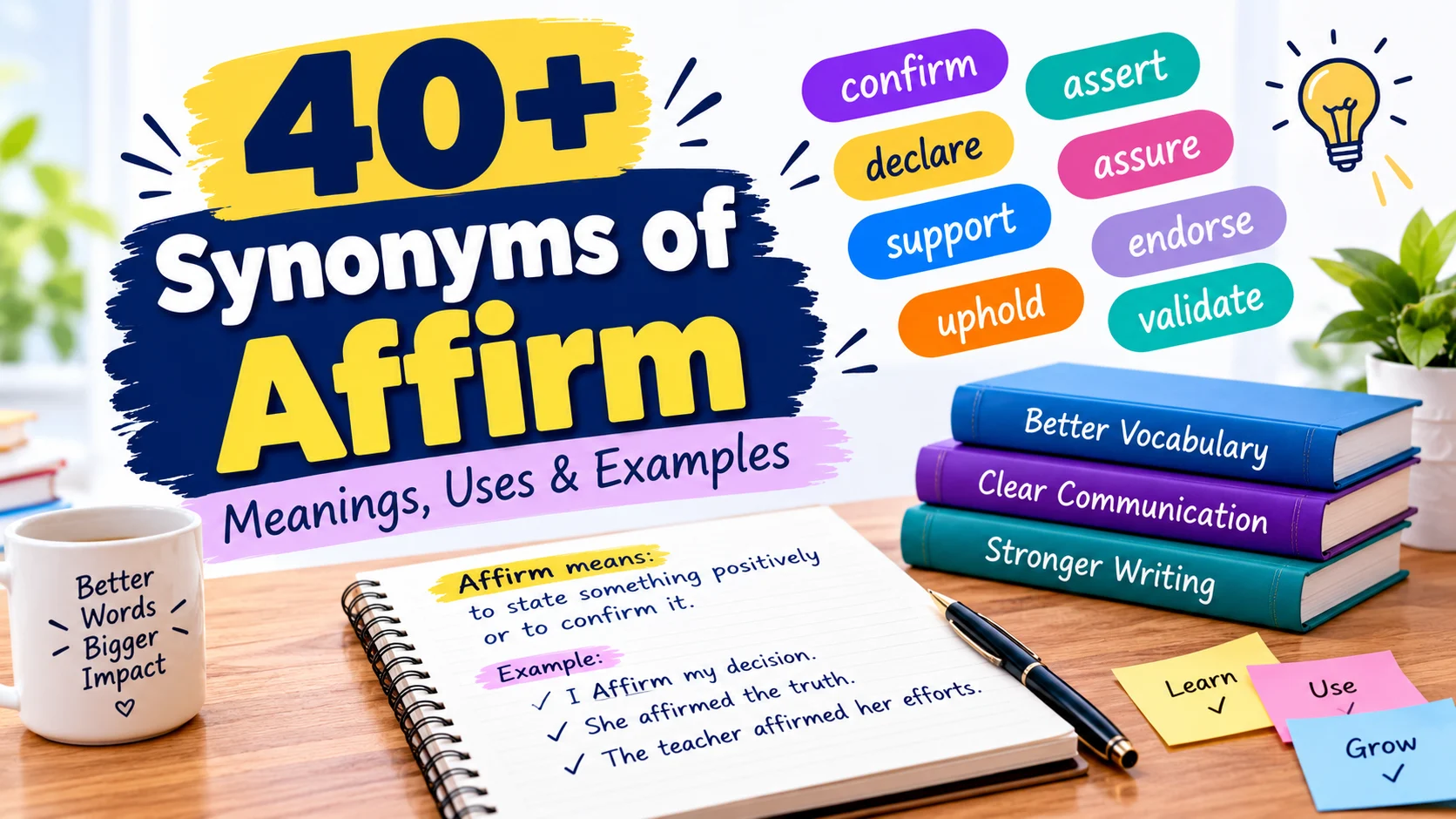 synonym of affirm