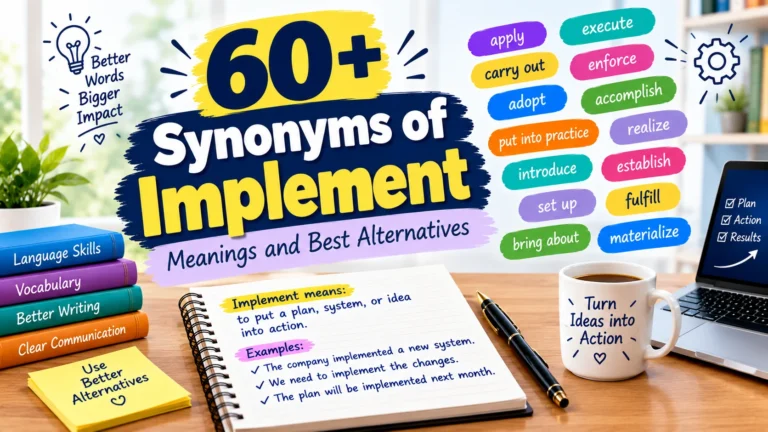 synonym of implement