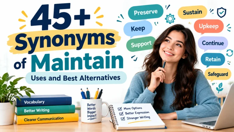 synonym of maintain
