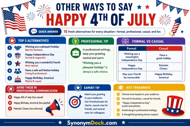 things to say instead of happy 4th of July