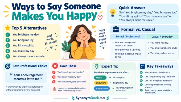 ways to say someone makes you happy