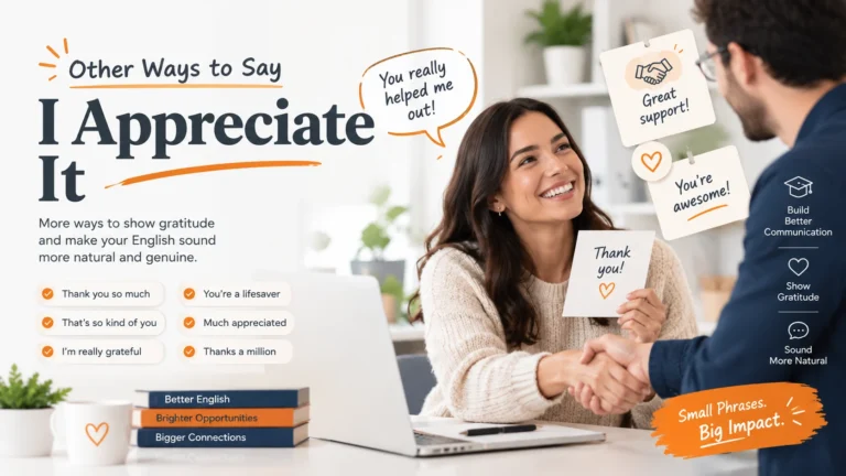 other ways to say I appreciate it