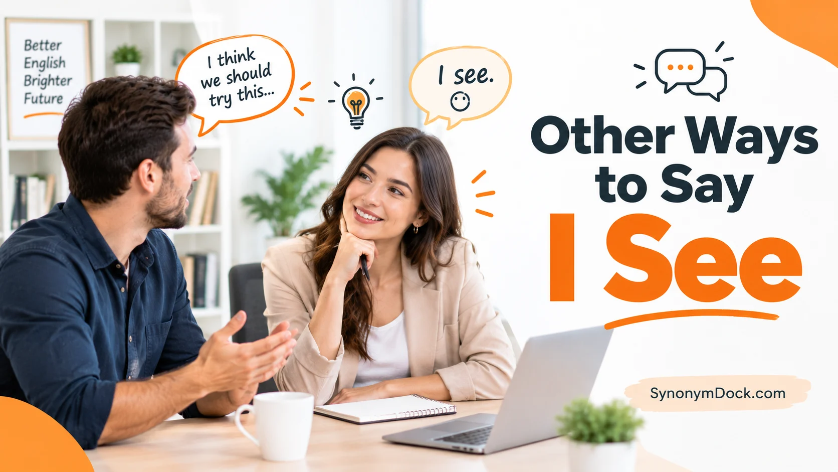 other ways to say I see