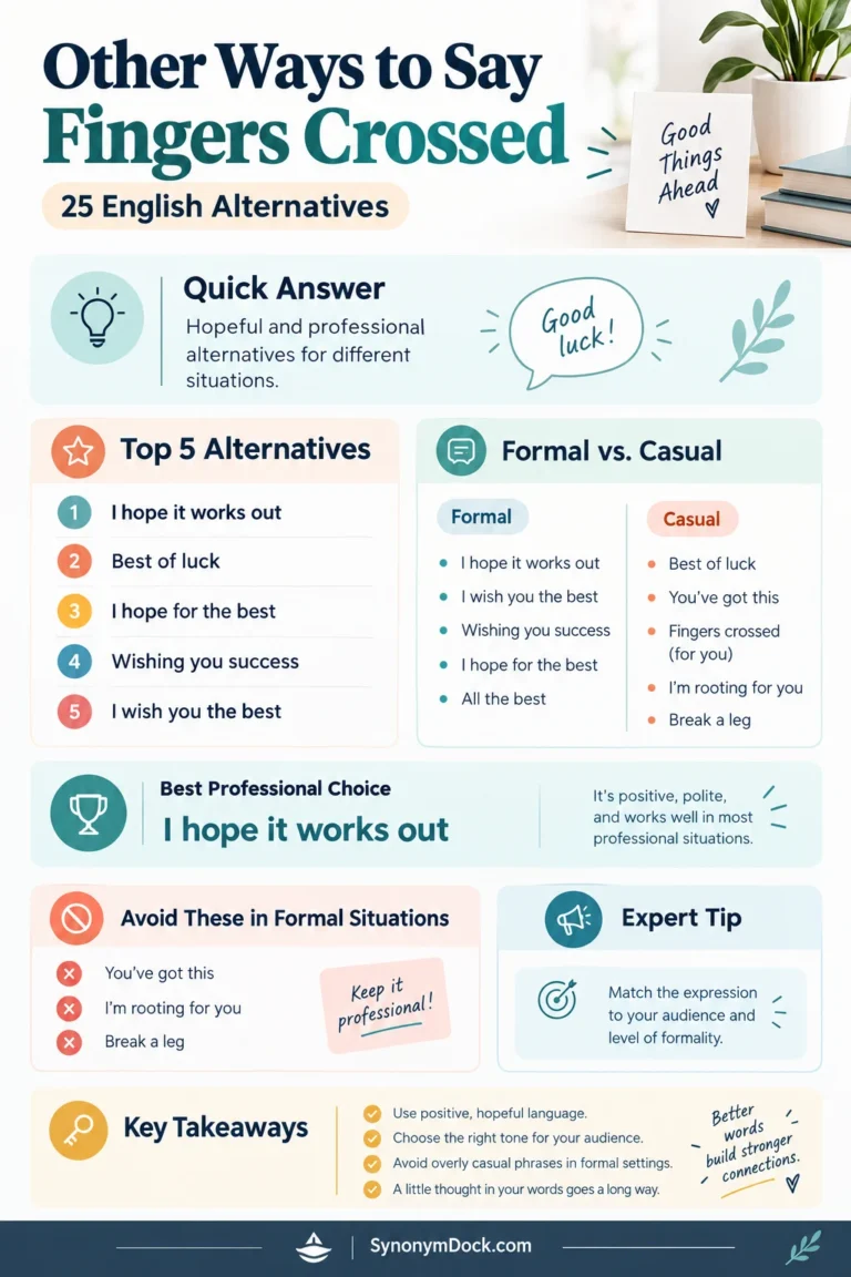 other ways to say fingers crossed
