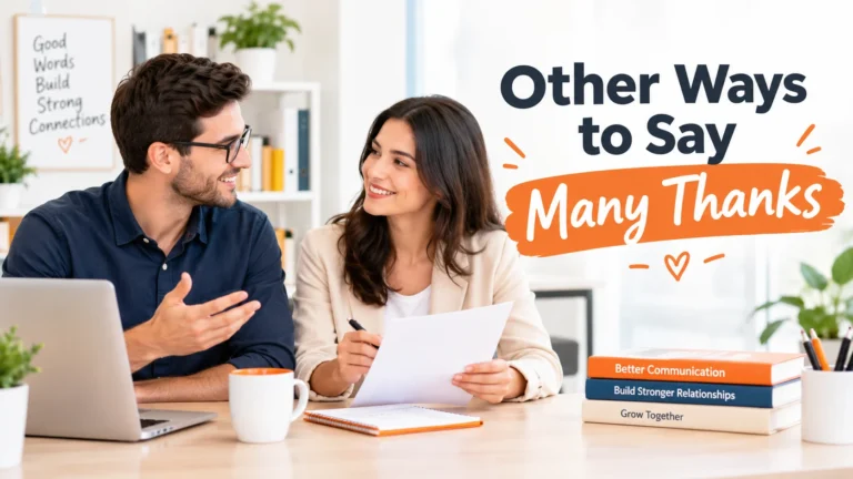 other ways to say many thanks