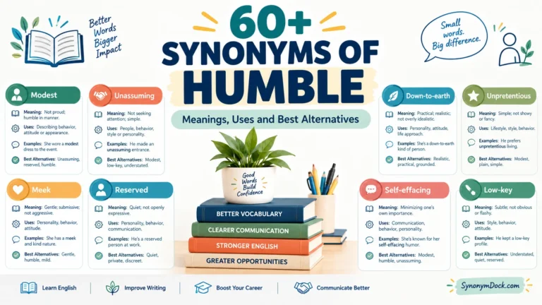 synonym of humble