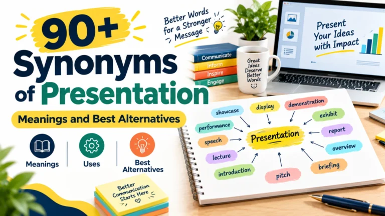 synonym of presentation